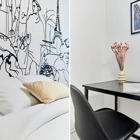 élégant 1 Climatisé Tour Eiffel à Pied Appartamento Parigi